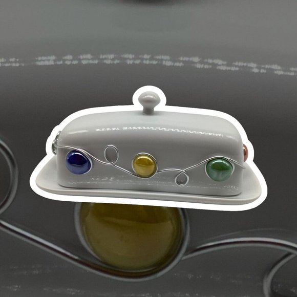 Cordon Blue BIA Jeweled Butter Dish - Picture 12 of 14